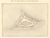 Seal Island in the Caspian Sea. Russia. Tyuleniy Island. SMALL sketch map 1886