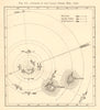 Cyclone in the Indian Ocean Feb 1860. Mauritius Reunion Réunion. Sketch map 1886
