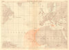 Showers of Red Dust. Africa. Sahara 1886 old antique vintage map plan chart