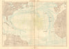 Sargasso Sea. Atlantic Ocean 1886 old antique vintage map plan chart