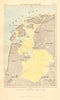 Depths of the Zuider-Zee. Netherlands. Sketch map 1886 old antique chart