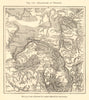 Hailstorms of Orleans. Loiret. Bourges Blois Melun. Sketch map 1886 old