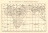 October temperatures. Africa. Indian Ocean South Asia. SMALL sketch map 1886