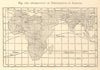 January temperatures. Africa. Indian Ocean South Asia. SMALL sketch map 1886