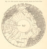 Map showing treeless regions around the North Pole. Arctic. Sketch map 1886