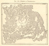 Forests of Transylvania. Romania. Sketch map 1886 old antique plan chart