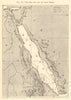 The Red Sea and its coral reefs. Arabia Egypt. Sketch map 1886 old antique