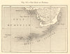 The Keys of Florida. Key West. Sketch map 1886 old antique plan chart