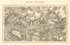 Valgodemar. Hautes-Alpes. Valgaudemar Villard. SMALL sketch map 1886 old