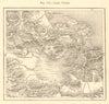 Lake Copais. Greece. Kopais. Sketch map 1886 old antique plan chart