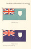 FIJI FLAGS. National Flag, Marine Ensign 1979 old vintage print picture