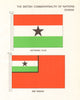 GHANA FLAGS. National Flag, Red Ensign 1965 old vintage print picture