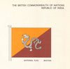 INDIA BHUTAN FLAGS. Republic of India. National Flag Bhutan 1964 old print