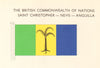 WEST INDIES FLAGS. Saint Christopher-Nevis-Anguilla 1968 old vintage print