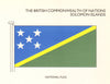 SOLOMON ISLANDS FLAGS. National Flag 1985 old vintage print picture