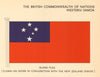 WESTERN SAMOA FLAGS. Island Flag  1955 old vintage print picture
