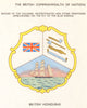 BELIZE FLAGS. Badges. British Honduras 1965 old vintage print picture