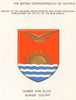 PACIFIC ISLANDS FLAGS. Badges. Gilbert & Ellice Islands Colony 1965 old print