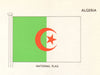 ALGERIA FLAGS. National Flag 1965 old vintage print picture