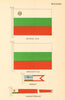 BULGARIA FLAGS. National Flag, Merchant Flag, Pendant, Warship Pendant 1958