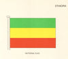 ETHIOPIA FLAGS. National Flag 1979 old vintage print picture