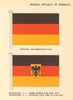 GERMANY FLAGS. Federal Republic of Germany. National and Merchant Flag 1958