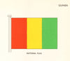 GUINEA FLAGS. National Flag 1964 old vintage print picture