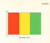 GUINEA FLAGS. National Flag 1964 old vintage print picture