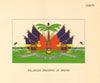 HAITI FLAGS. Enlarged Drawing of Badge 1955 old vintage print picture