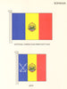 ROMANIA FLAGS. National Ensign and Merchant flag, Jack 1985 old vintage print