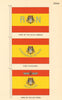 SPAIN FLAGS. Naval Reserve & Air Force ships, Fleet Auxiliaries 1956 old print