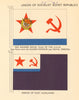 USSR FLAGS Union of Socialist Soviet Republics Naval Banner Fleet Auxiliary 1955