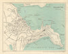 FALMOUTH vintage town/city plan. Cornwall. WARD LOCK 1926 old vintage map