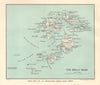 ISLES OF SCILLY.St Mary's Tresco St Agnes St Martin's Bryher. WARD LOCK 1913 map