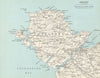 ANGLESEY. Menai Strait Holyhead Bangor Beaumaris Caernarvon. WARD LOCK 1967 map