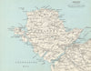 ANGLESEY. Menai Strait Holyhead Bangor Beaumaris Caernarvon. WARD LOCK 1967 map