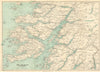 OBAN & FORT WILLIAM. Mull Loch Linnhe. Scottish Highlands. WARD LOCK 1952 map
