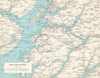 OBAN district Firth of Lorn Loch Awe Mull Scottish Highlands. WARD LOCK 1970 map