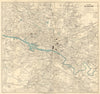 GLASGOW vintage town/city plan. Scotland. WARD LOCK 1952 old vintage map chart