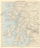WESTERN HIGHLANDS. Scotland. Islay Jura Mull Kintyre Arran. WARD LOCK 1952 map