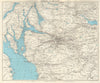 GLASGOW & THE CLYDE. Scotland. Stirling Greenock Loch Lomond. WARD LOCK 1961 map