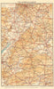 THE COTSWOLDS Gloucester Cheltenham Oxford Bath Cirencester. WARD LOCK 1940 map