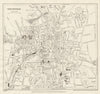 CHELTENHAM vintage town/city plan. Gloucestershire. WARD LOCK 1940 old map