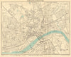 NEWCASTLE-UPON-TYNE vintage town/city plan. Gateshead. WARD LOCK 1948 old map