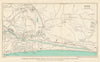 HYTHE vintage town/city plan. Saltwood Kent. WARD LOCK 1952 old vintage map