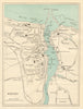WHITBY vintage town/city plan. Yorkshire. WARD LOCK 1930 old vintage map chart
