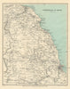 NORTH YORKSHIRE COAST & MOORS. Whitby Scarborough. WARD LOCK 1930 old map