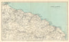 NORTH YORKSHIRE COAST & MOORS. Whitby Saltburn Redcar. WARD LOCK 1930 old map