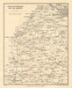 MENDIP HILLS Weston-Super-Mare Glastonbury Bristol Wells. WARD LOCK 1946 map