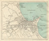 SWANAGE vintage town/city plan. Dorset. WARD LOCK 1928 old vintage map chart